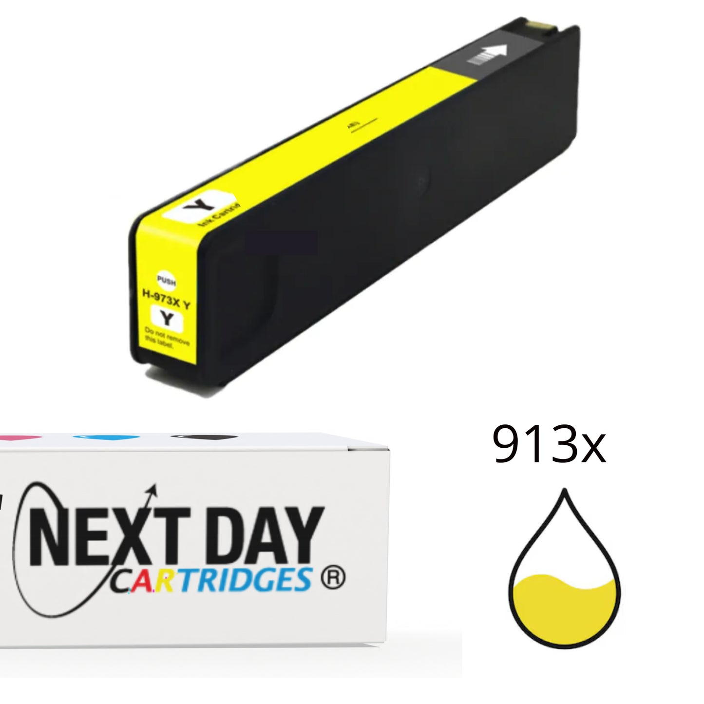 Premium Compatible HP 913A Yellow Ink Cartridge PageWide Pro 352 352dn 377dn 377dw 452 452dw 477dw Printer
