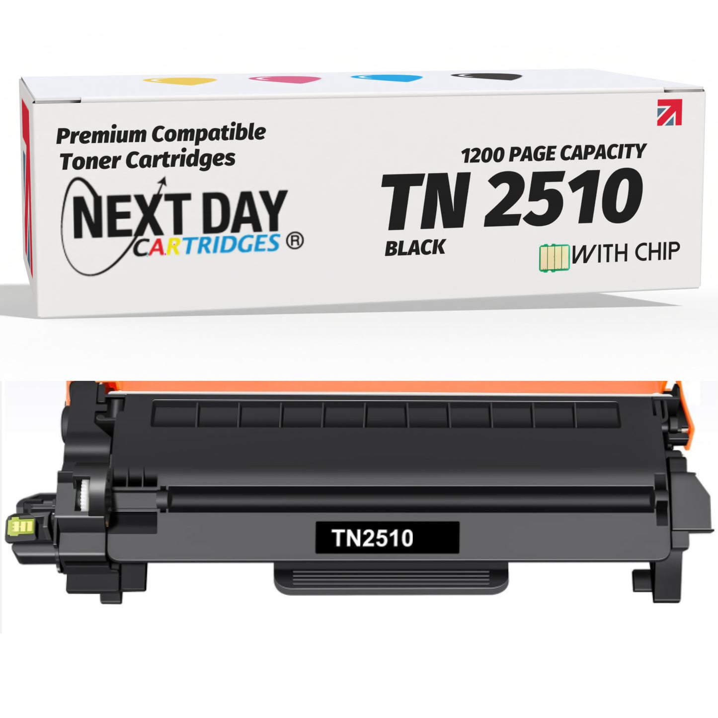 Compatible Brother TN2510 TN-2510 Black Toner Cartridge for Brother Printer Premium