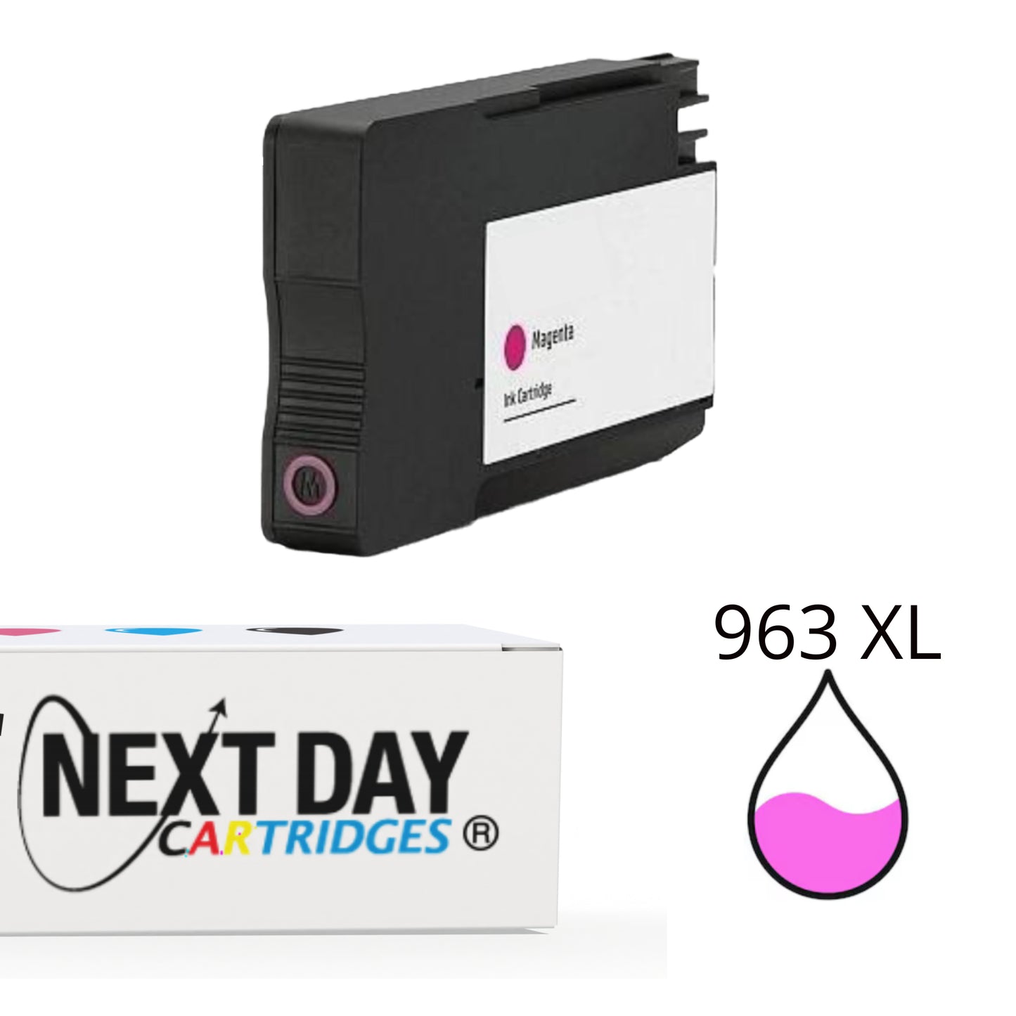 Premium Compatible HP 963XL Magenta Ink Cartridge HP OfficeJet Pro 9010 9012 9014 9015 9016 9019 9020 9022 9025 (Copy)