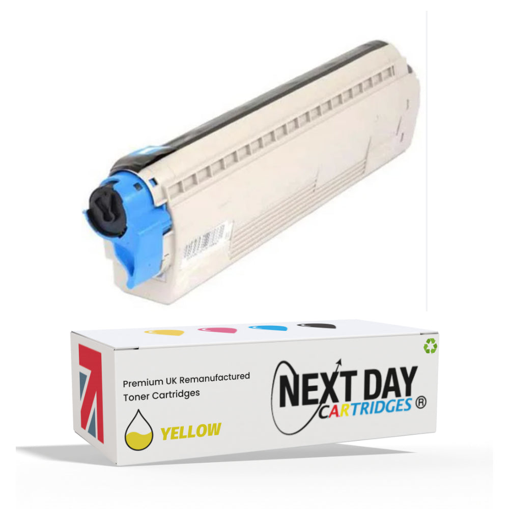 Oki C822 C822N Yellow Toner Cartridge Printer Remanufactured