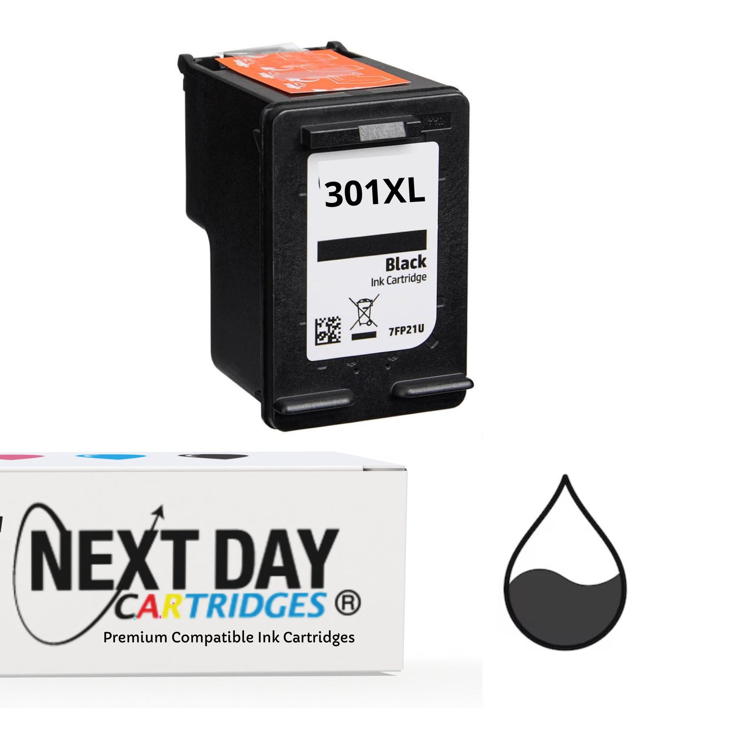 Premium Compatible HP 301XL Black Ink Cartridge Hp Envy Deskjet OfficeJet e-All-in-One Printer High Capacity