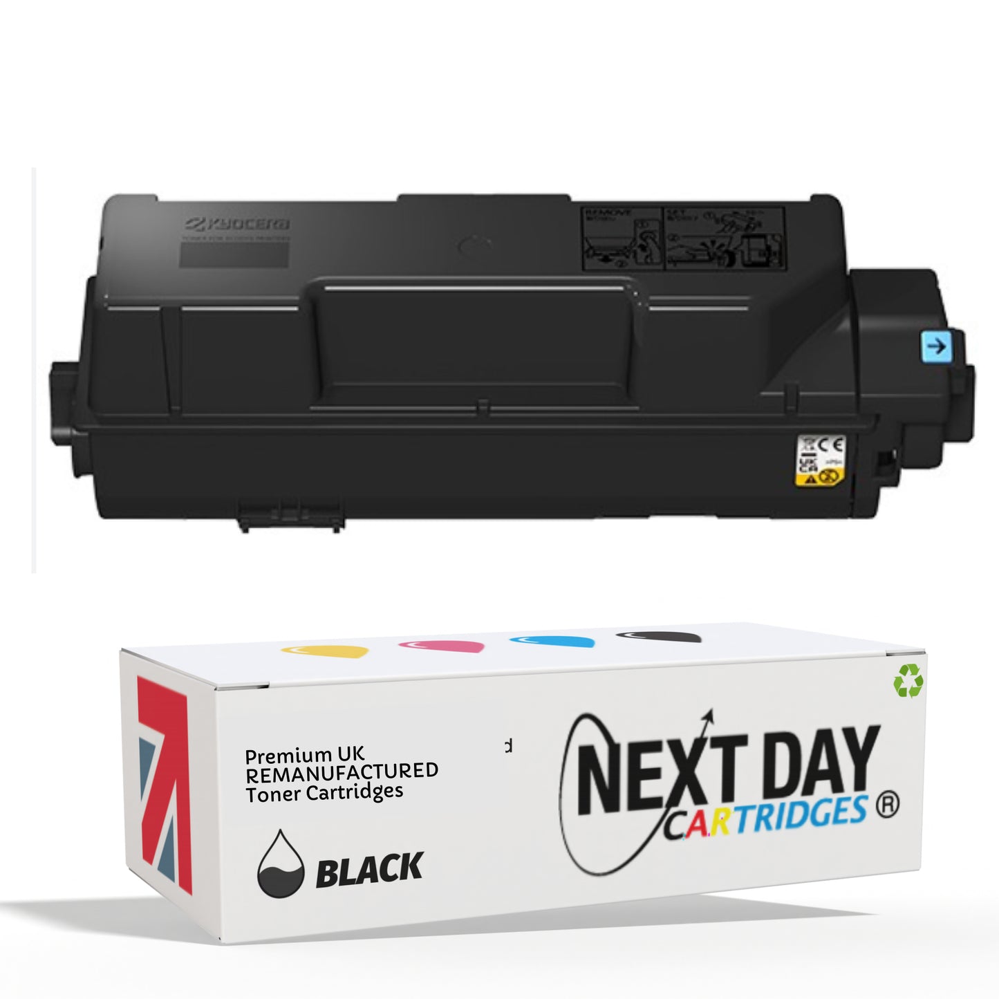 Remanufactured Black Kyocera TK-1260 Toner Cartridge 10000 Kyocera ECOSYS PA4000x PA4000wx Printer