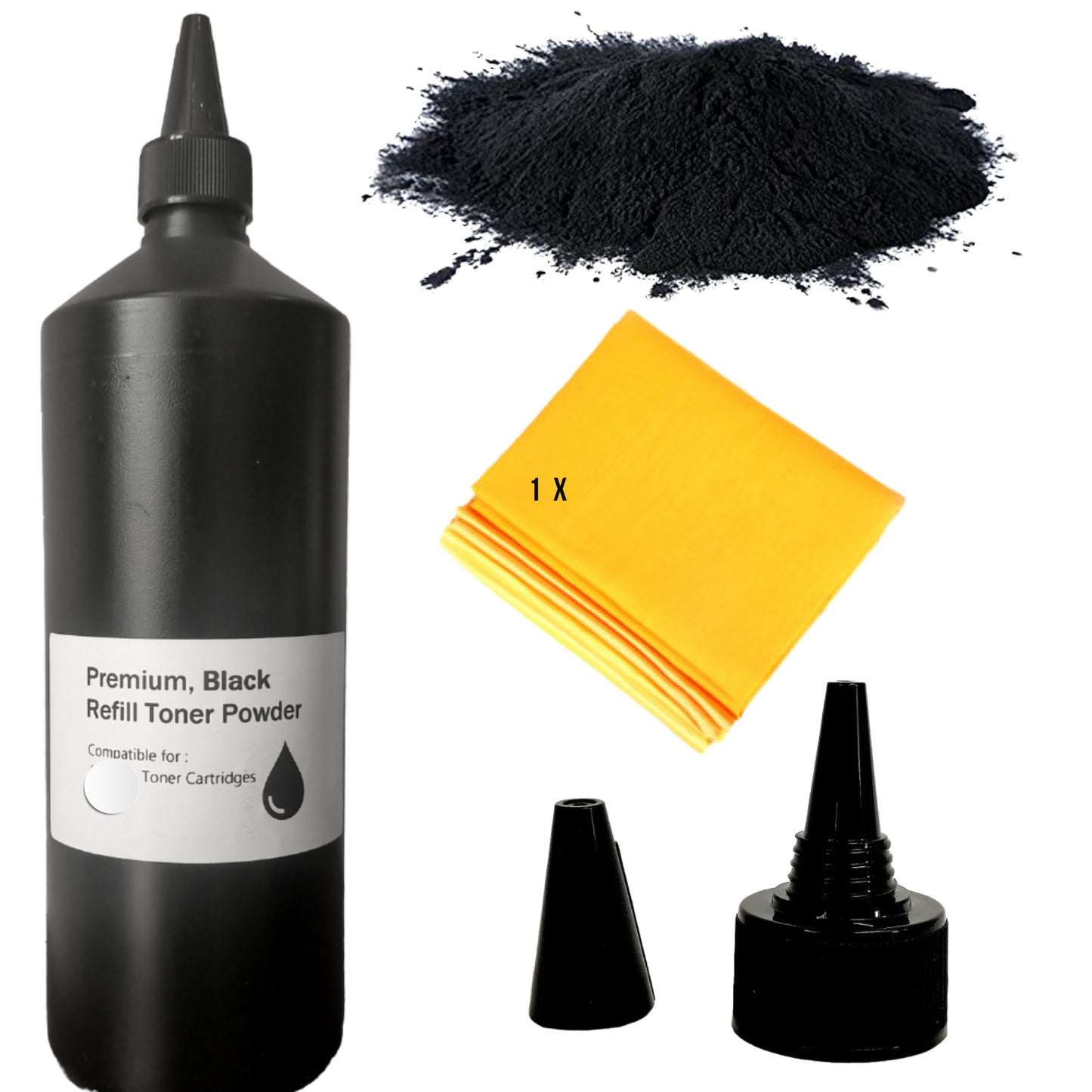 Premium Samsung MONO Black Toner Powder Refill Kit 400g