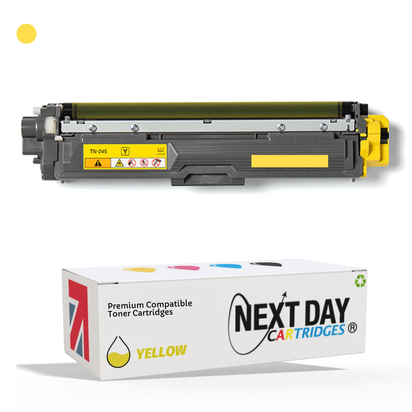 Compatible Brother Tn245 Yellow Premium Toner Cartridge TN245Y