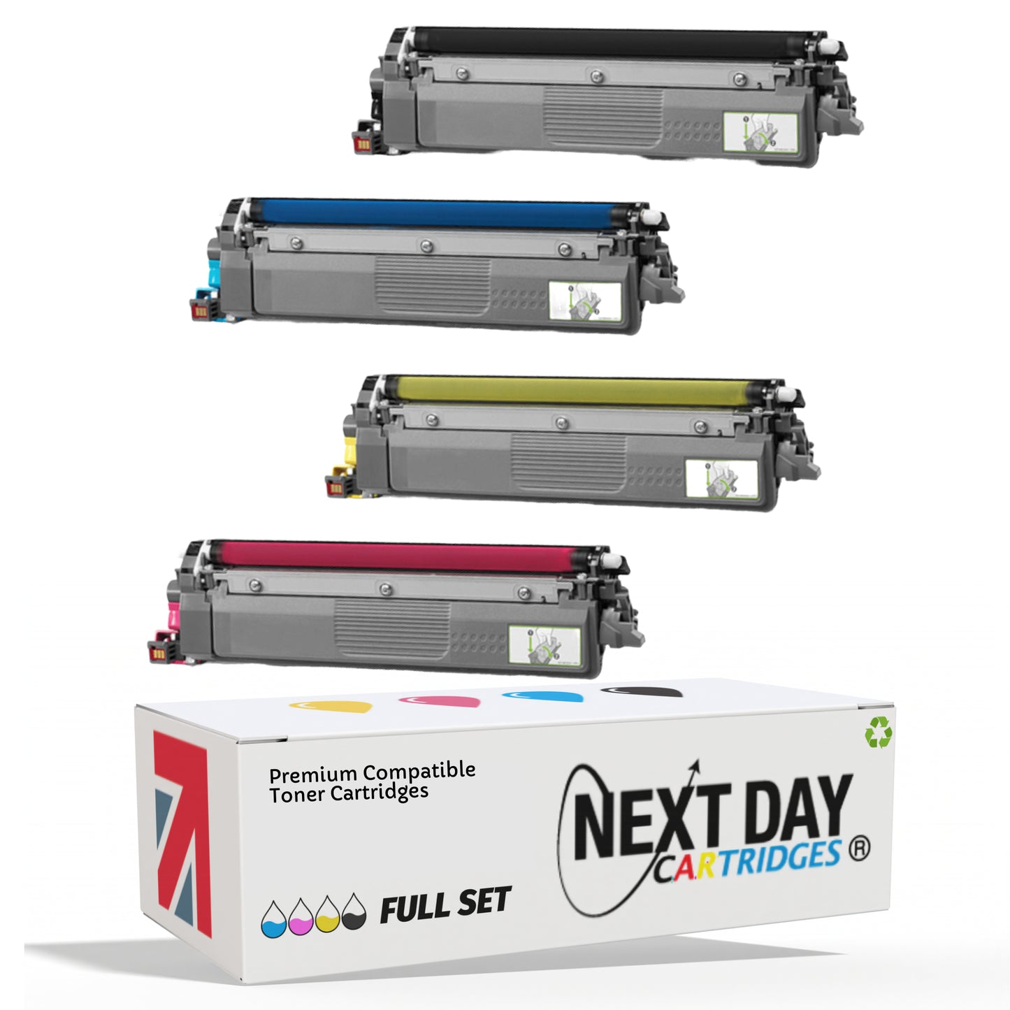 Compatible Brother Tn247 Full Set Multi-Pack Premium Toner Cartridge Black Cyan Magenta Yellow