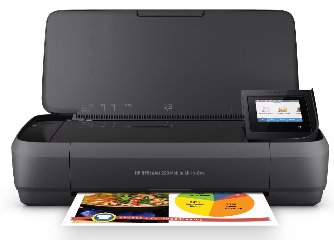 Hp OfficeJet 250 Mobile All-in-One Printer 62xl