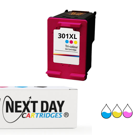 Premium Compatible HP 301XL Colour Ink Cartridge Hp Envy Deskjet OfficeJet e-All-in-One Printer High Capacity