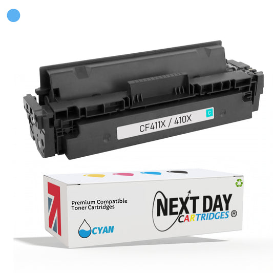 Compatible HP CF411X 410X Cyan Toner Cartridge Printer Premium Colour laserjet Pro m477 m377 m452