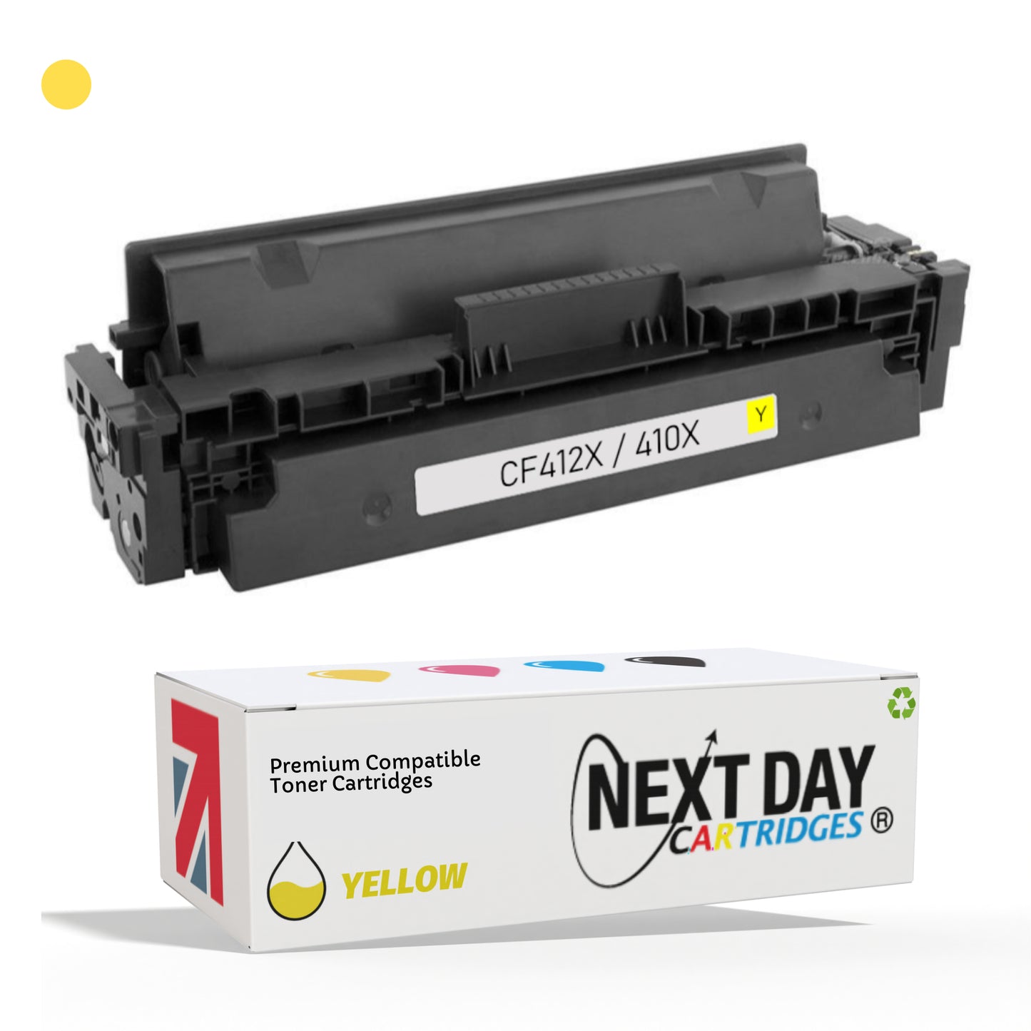 Compatible HP CF412X 410X Yellow Toner Cartridge Printer Premium Colour laserjet Pro m477 m377 m452