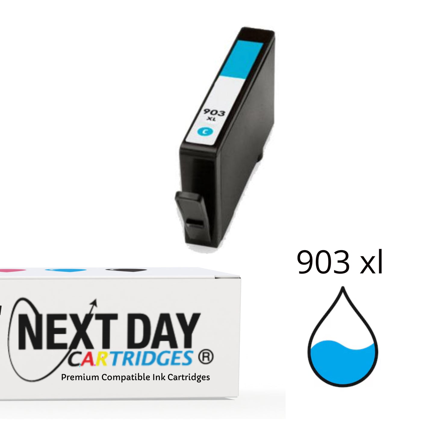 Premium Compatible Cyan HP 903XL Ink Cartridge HP OfficeJet  6950 6960 6970 6975 Pro