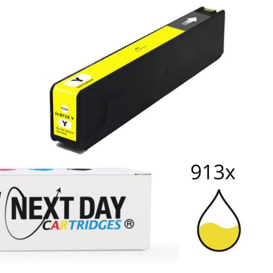 Premium Compatible HP 913A Yellow Ink Cartridge PageWide Pro 352 352dn 377dn 377dw 452 452dw 477dw Printer