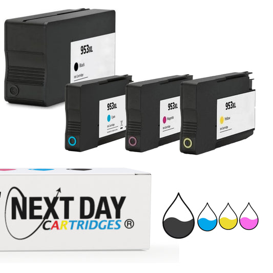 Premium Compatible HP 953XL Multi-Pack Full Set Ink Cartridge Hp OfficeJet Pro 8720 8725 8728 8730 8740 8218 8210 8710 8715 8716 8718 7720 7730 7740 Black Colour