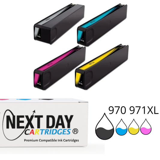 Premium Compatible HP 970XL 971XL PageWide Pro full set Multipack Ink Cartridges Printer Black Colour OfficeJet Pro X451dw X476dw X551dw X576dw