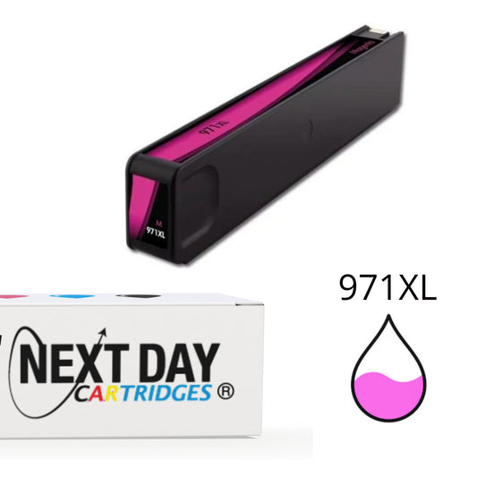 Premium Compatible HP 971XL Magenta Ink Cartridges OfficeJet Pro X451dw X476dw X551dw X576dw Printer