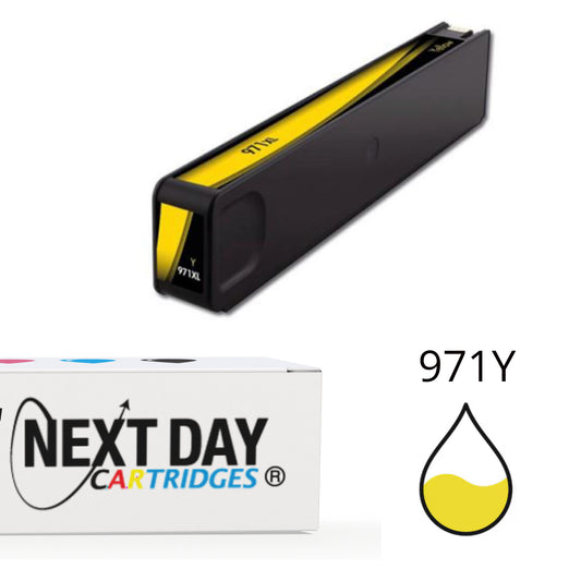 Premium Compatible HP 971XL Yellow Ink Cartridges OfficeJet Pro X451dw X476dw X551dw X576dw Printer