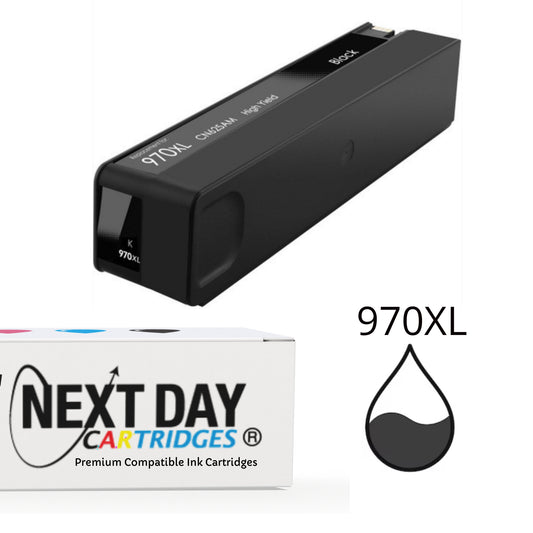 Premium Compatible HP 970XL Black Ink Cartridges OfficeJet Pro X451dw X476dw X551dw X576dw Printer