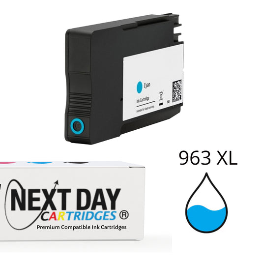 Premium Compatible HP 963XL Cyan Ink Cartridge HP OfficeJet Pro 9010 9012 9014 9015 9016 9019 9020 9022 9025