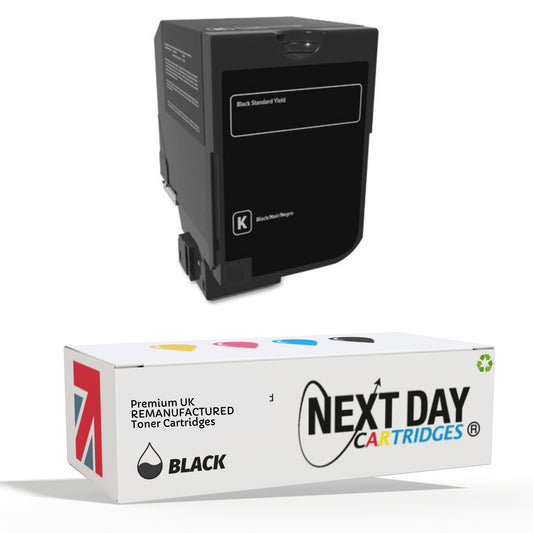 Remanufactured Lexmark 75B20K0 Black Toner Cartridge CS727 CS728 CX727 Printer