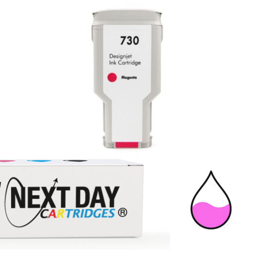 Premium Compatible (P2V69A) HP 730 Magenta Ink Cartridge Hp Designjet T1600 T1600dr T1700 T1700dr T2600 T2600dr