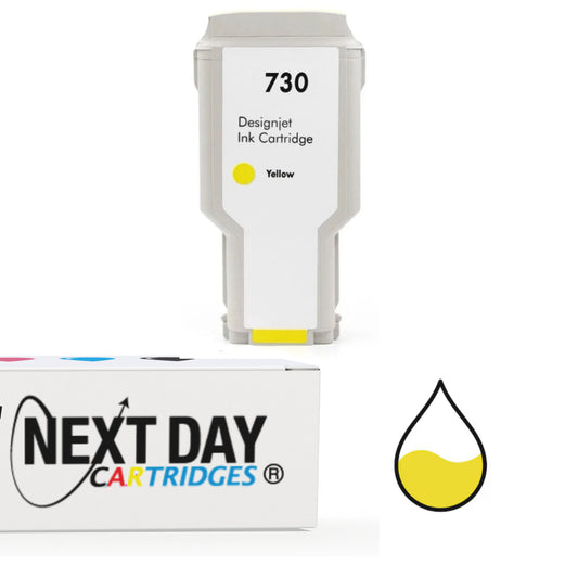 Premium Compatible (P2V70A) HP 730 Yellow Ink Cartridge Hp Designjet T1600 T1600dr T1700 T1700dr T2600 T2600dr