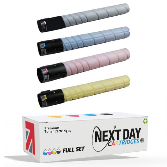 Konica Minolta TN321 Full Set Multi-Pack Premium Toner Cartridge Black Cyan Magenta Yellow