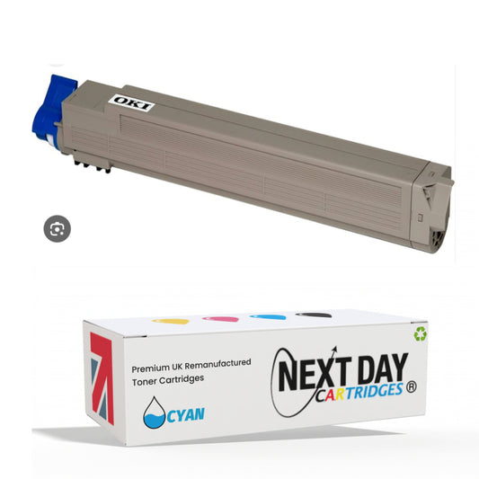 Oki C9655 cyan toner cartridge printer 43837131