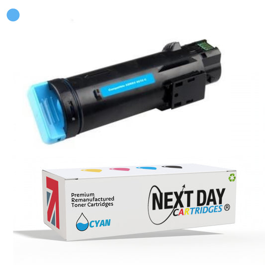 Remanufactured Xerox Cyan Toner Cartridge 106R03477 Phaser 6510 Workcentre 6515